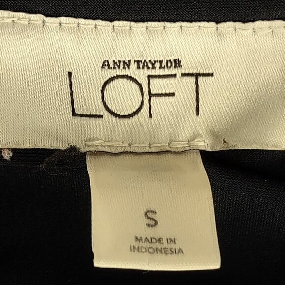 Loft Ann Taylor Navy Cowl Pleated Dress With Pockets Size Small - Picture 12 of 14